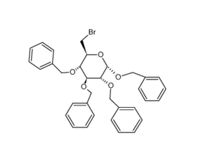 苄基-2,3,4-O-三苄基- 6-脱氧-6-溴-alpha-D-吡喃葡萄糖苷，cas79774-73-5