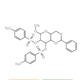 甲基-2,3-O-二对甲基苯磺酰基-4,6-O-苄叉-a-D-吡喃葡萄糖苷，cas6884-01-1