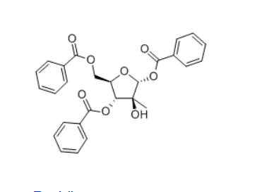 三苯甲酰氧基-2-C-甲基-D-呋喃核糖，cas16434-48-3