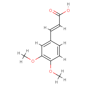3,4-二甲氧基肉桂酸,CAS:2316-26-9