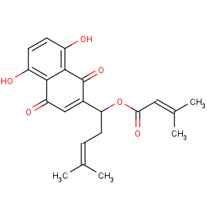 β,β′－二甲基丙烯酰阿卡宁,CAS:34539-65-6