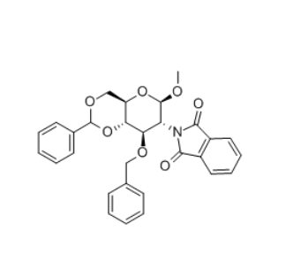 甲基-3-O-苄基-4,6-O-苄叉-2-脱氧-2-邻苯二甲酰亚氨基-b-D-葡萄糖苷，cas97276-96-5