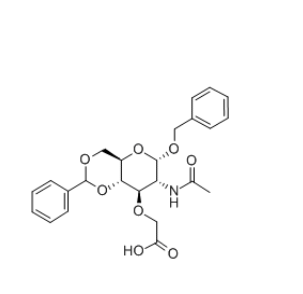苄基-2-乙酰氨基-2-脱氧-4,6-O-苄叉-3-O-羧甲基-a-D-葡萄糖苷，cas14595-22-3