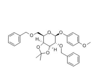 甲氧基苯基-2,6-O-二苄基-3,4-O-异丙叉-β-D-半乳糖苷，cas159922-68-6