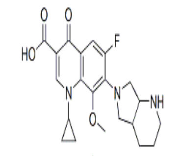 1-环丙基-7-(2,8-二氮杂双环[4.3.0]壬烷-8-基)-6-氟-8-甲氧基-4-氧代喹啉-3-甲酸，cas354812-41-2