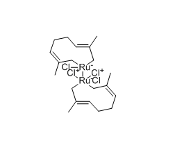 Dichlorodi-μ-chlorobis[(1,2,3,6,7,8-η-2,7-dimethyl-2,6-octadiene-1,8-diyl]diruthenium(IV) 97% cas：34801-97-3