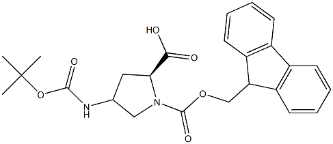 1,2-Pyrrolidinedicarboxylic acid, 4-[[(1,1-dimethylethoxy)carbonyl]amino]-, 1-(9H-fluoren-9-ylmethyl) ester, (2S)-,CAS:1158891-16-7