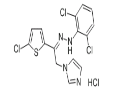 (E)-1-(5-氯-2-噻吩基-2-(1H)-咪唑-1-基)乙酮(2,6-二氯苯基)腙盐酸盐，cas80168-44-1