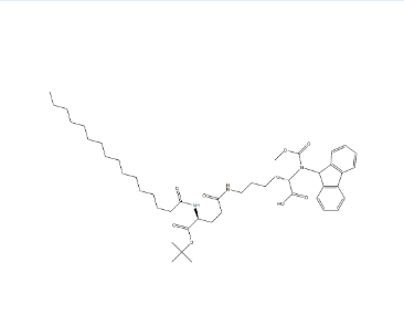 N2-[芴甲氧羰基]-N6-[N-(1-氧代十六烷基)-L-GAMMA-谷氨酰]-L-赖氨酸 1&#039;-叔丁酯，cas1491158-62-3