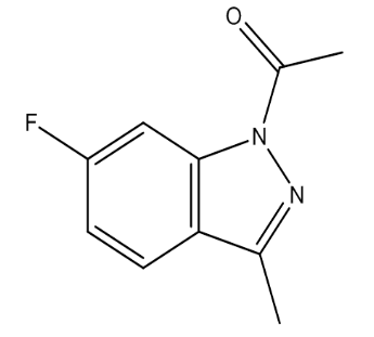 1-(6-Fluoro-3-methyl-1H-indazol-1-yl)ethone，cas159305-17-6