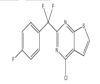 4-Chloro-2-(difluoro(4-fluorophenyl)methyl)thieno[2,3-d]pyrimidine，cas1362710-33-5