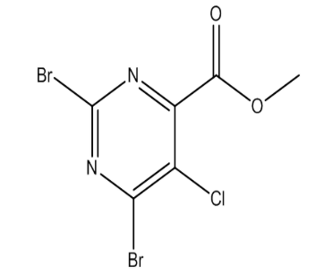 2,6-二溴-5-氯嘧啶-4-甲酸甲酯，cas944128-95-4