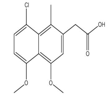 2-(8-Chloro-4,5-dimethoxy-1-methylnaphthalen-2-yl)acetic acid，cas 3517-22-4