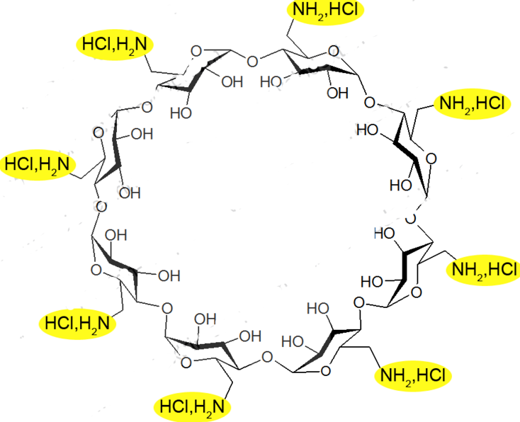 6-Amino-6-deoxy-gamma-cyclodextrin hydrochloride ;CAS:156297-62-0