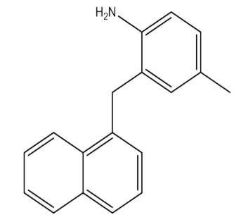 4-甲基-2-(萘-1-基甲基)苯胺，cas859783-50-9