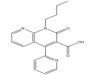 1-Butyl-2-oxo-4-(pyridin-2-yl)-1,2-dihydro-1,8-naphthyridine-3-carboxylic acid，cas185540-15-2