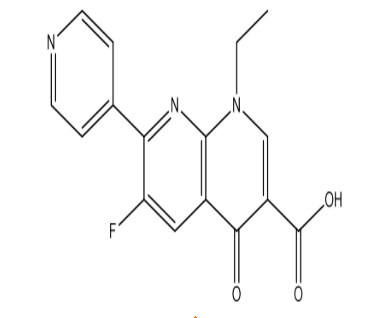 1-Ethyl-6-fluoro-4-oxo-7-(pyridin-4-yl)-1,4-dihydro-1,8-naphthyridine-3-carboxylic acid，cas90679-45-1