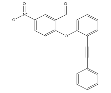 5-Nitro-2-(2-(phenylethynyl)phenoxy)benzaldehyde，cas1507353-12-9