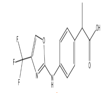 2-(4-((4-(Trifluoromethyl)oxazol-2-yl)amino)phenyl)propoic acid，cas1217896-21-3