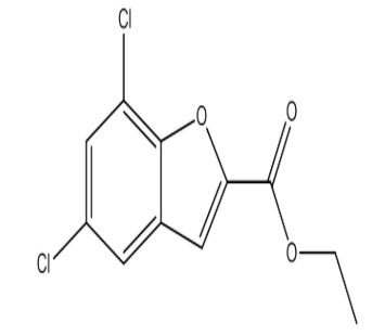 5,7-二氯苯并呋喃-2-甲酸乙酯，cas91183-47-0