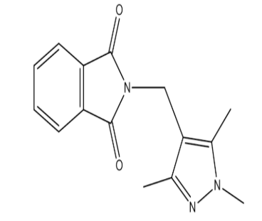 2-((1,3,5-Trimethyl-1H-pyrazol-4-yl)methyl)isoindoline-1,3-dione，cas50699-17-7