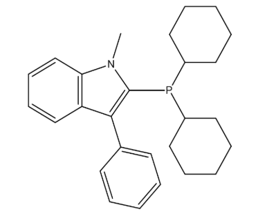 2-(Dicyclohexylphosphino)-1-methyl-3-phenyl-1H-indole，cas1220126-18-0