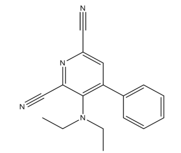3-(Diethylamino)-4-phenylpyridine-2,6-dicarbonitrile，cas75928-86-8
