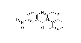 2-(氟甲基)-3-(2-甲基苯基)-6-硝基-3H-恶唑啉-4-酮，CAS: 56287-73-1