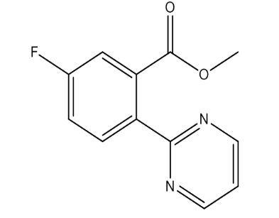Methyl 5-fluoro-2-(pyrimidin-2-yl)benzoate，cas1293284-59-9
