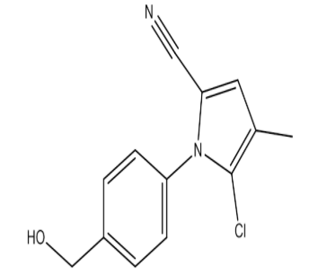5-Chloro-1-(4-(hydroxymethyl)phenyl)-4-methyl-1H-pyrrole-2-carbonitrile，cas142015-93-8