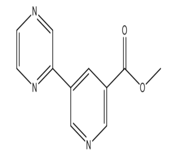 5-(吡嗪-2-基)烟酸甲酯，cas1346687-23-7