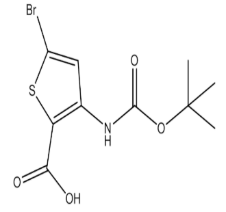 5-Bromo-3-((tert-butoxycarbonyl)amino)thiophene-2-carboxylic acid，cas494833-77-1