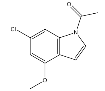 1-(6-Chloro-4-methoxy-1H-indol-1-yl)ethone，cas117970-22-6