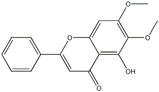 5-羟基-6,7-二甲氧基黄酮,CAS:740-33-0