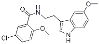 5-氯-2-甲氧基-N-[2-（5-甲氧基-1H-吲哚-3-基）-乙基]-苯甲酰胺,CAS:104724-22-3