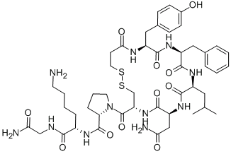 (Deamino-Cys1,Leu4,Lys8)-Vasopressin trifluoroacetate salt,CAS:42061-33-6
