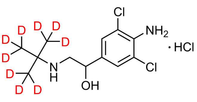 盐酸克伦特罗-D9,CAS:184006-60-8