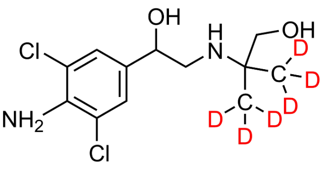 羟甲基克仑特罗-D6,CAS:1346601-00-0