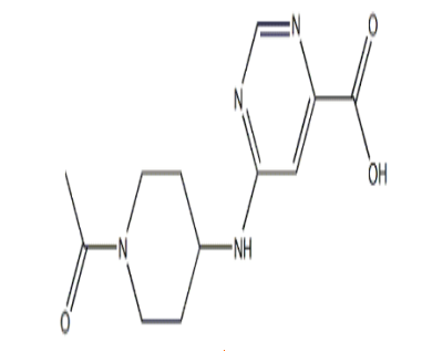 CAS: 1884246-71-2，4-Pyrimidinecarboxylic acid, 6-[(1-acetyl-4-piperidinyl)amino]-