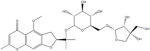 5-O-甲基维斯阿米醇-4&#039;-O-Β-D-呋喃芹糖基-(1→6)-Β-D-吡喃葡萄糖苷,CAS:139446-82-5