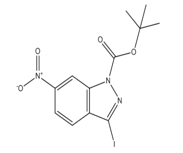 3-碘-6-硝基-吲唑-1-羧酸叔丁酯，cas586330-18-9