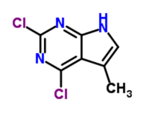 2,4-二氯-5-甲基-7H-吡咯并[2,3-D]嘧啶，CAS: 1060815-86-2