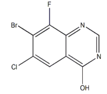 7-bromo-6-chloro-8-fluoroquinazolin-4-ol，CAS: 1698027-18-7