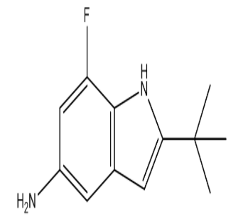 2-(叔丁基)-7-氟-1H-吲哚-5-胺，cas952664-95-8