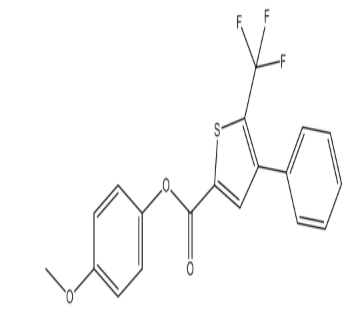 4-甲氧基苯基4-苯基-5-(三氟甲基)噻吩-2-羧酸，cas256348-29-5