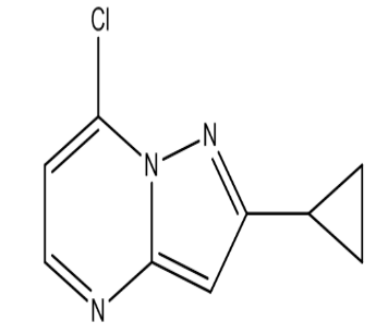 7-Chloro-2-cyclopropylpyrazolo[1,5-a]pyrimidine，cas1187875-93-9