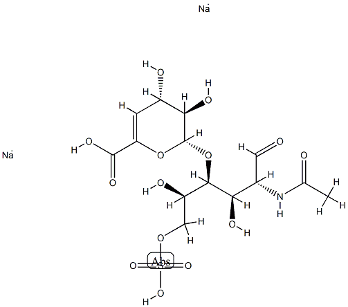 2-(乙酰氨基)-2-脱氧-4-O-(4-脱氧-ALPHA-L-苏式-己-4-烯吡喃糖基)-D-葡萄糖 6-(硫酸氢酯)二钠盐.CAS:136098-06-1