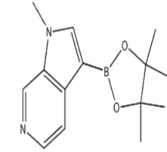 1-methyl-3-(tetramethyl-1,3,2-dioxaborol-2-yl)-1H-pyrrolo[2,3-c]pyridine，CAS: 1501153-45-2