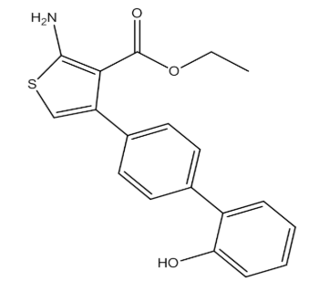Ethyl 2-amino-4-(2'-hydroxy-[1,1'-biphenyl]-4-yl)thiophene-3-carboxylate，cas1266690-26-9