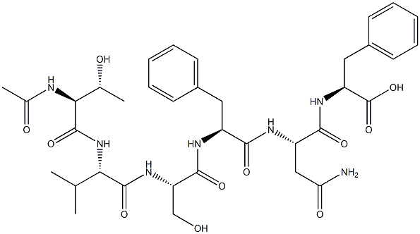 Ac-Thr-Val-Ser-Phe-Asn-Phe-OH trifluoroacetate salt，CAS：150626-30-5